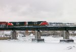 CN 2168 leads 403 across Rimouski River